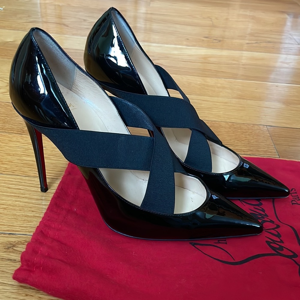 Black Christian Louboutin Sharpstagram Heels
